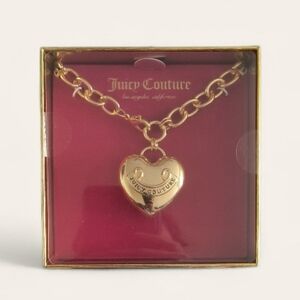 Juicy Couture Gold-Toned Heart Pendant Necklace